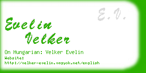 evelin velker business card